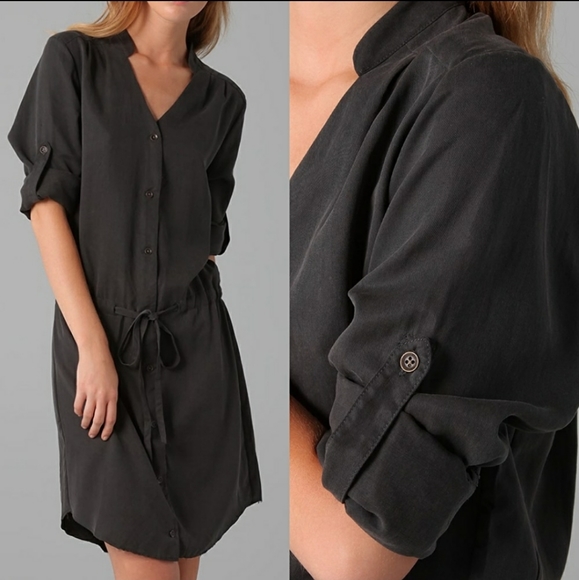 Rag & Bone Cavendish Drawstring Waist Shirt Dress - Picture 2 of 6